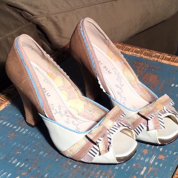 Bobbi Blu Shoes - Bobbi Blu patchwork heels pastels 7M